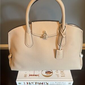 Michael Kors Cream Satchel Bag